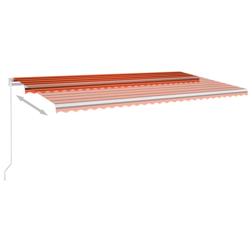 Luifel handmatig uittrekbaar met LED 400x350 cm