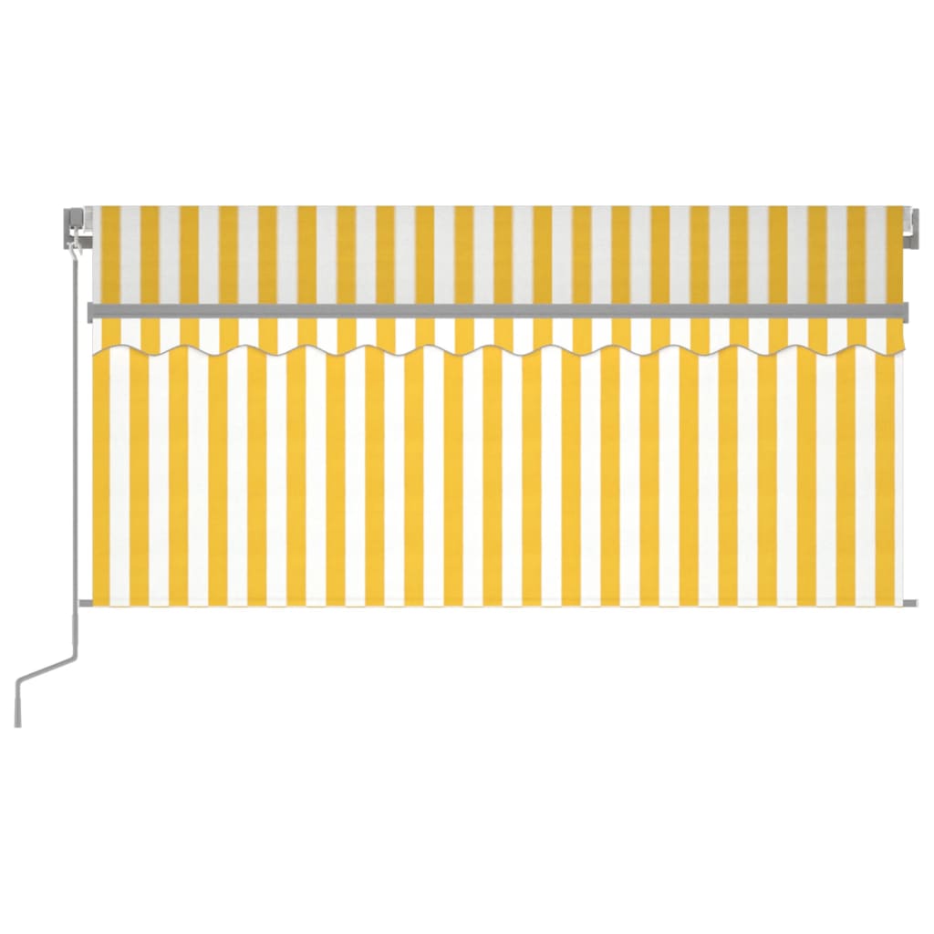 Luifel handmatig uittrekbaar rolgordijn LED 3x2,5 m