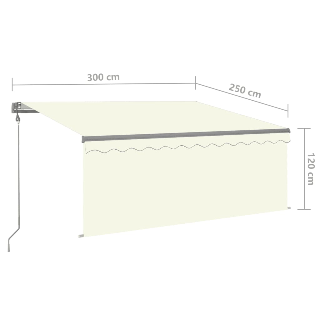 Luifel automatisch rolgordijn LED windsensor 6x3 cm