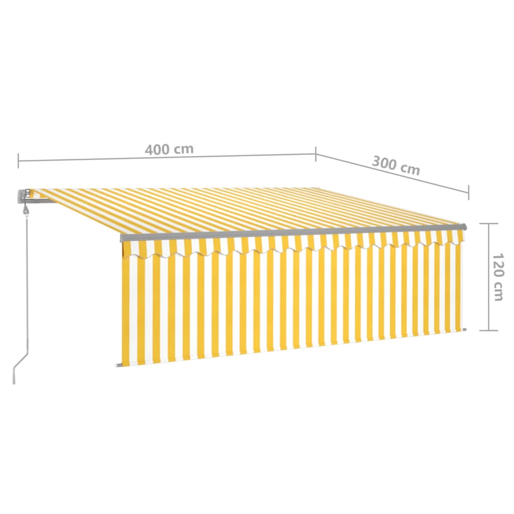 Luifel automatisch rolgordijn LED windsensor 6x3 cm