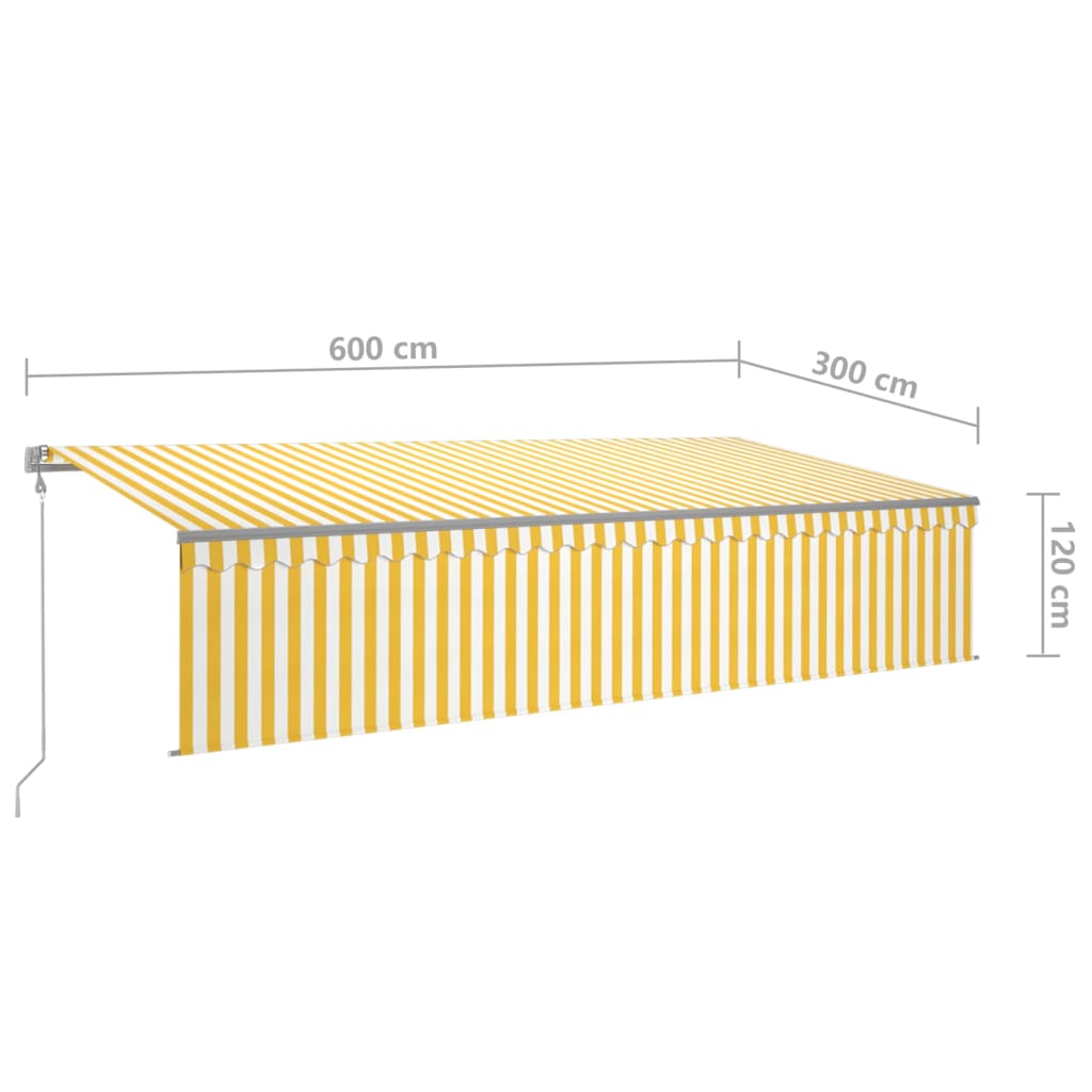 Luifel automatisch rolgordijn LED windsensor 6x3 cm