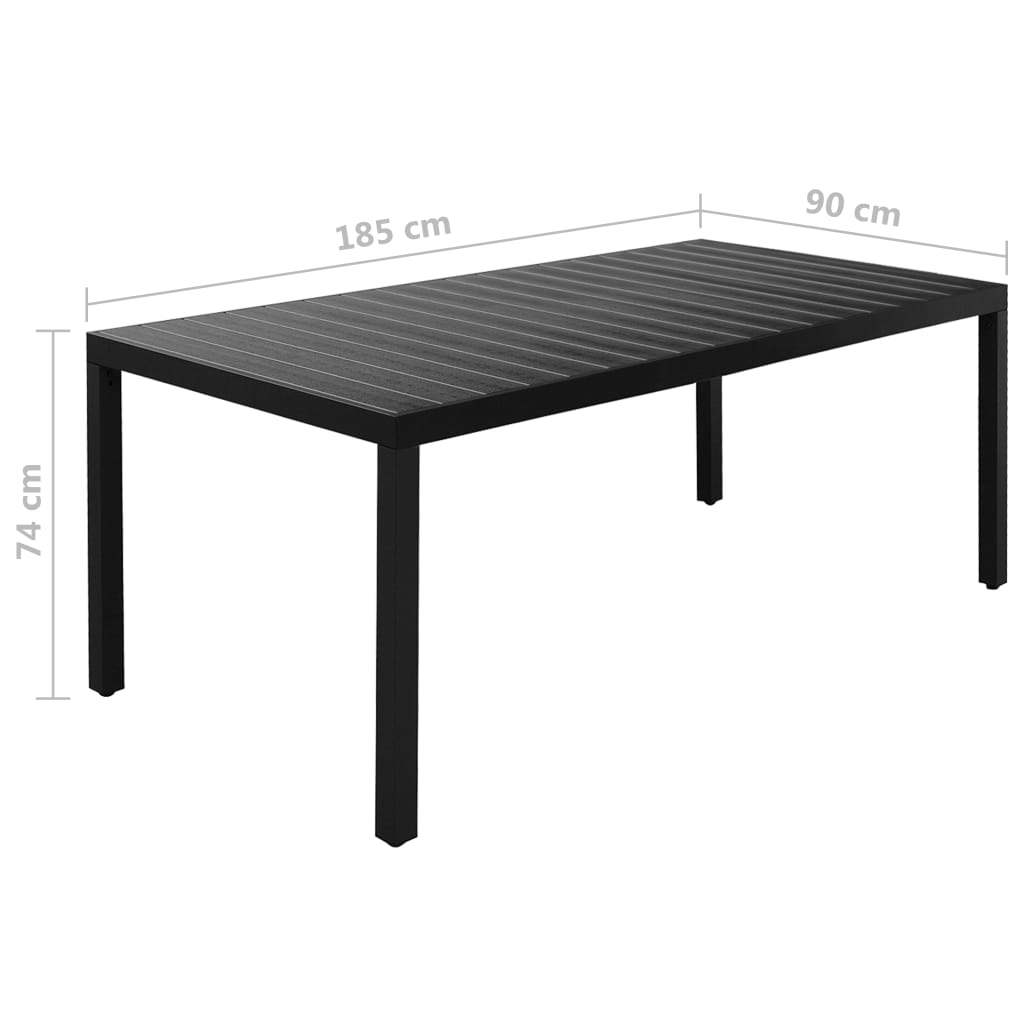 5-delige Tuinset aluminium