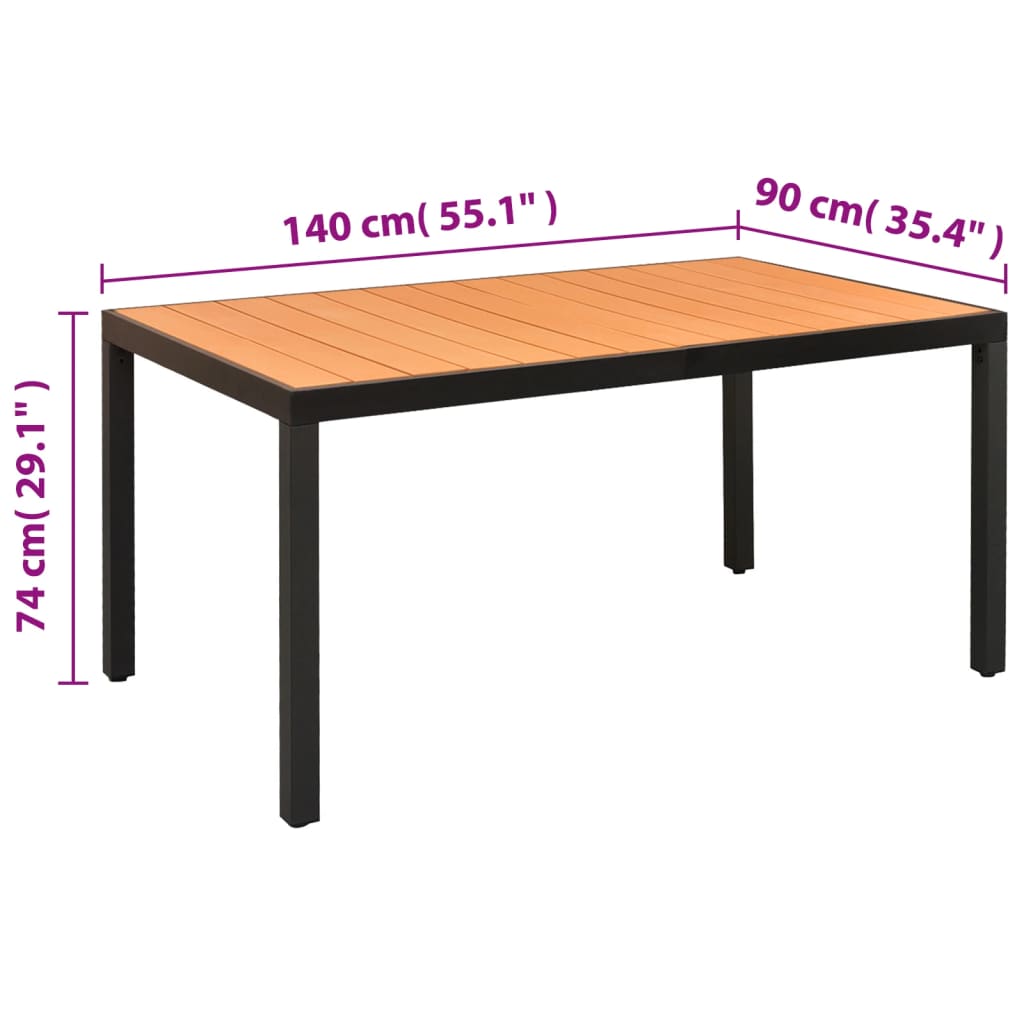 9-delige Tuinset aluminium