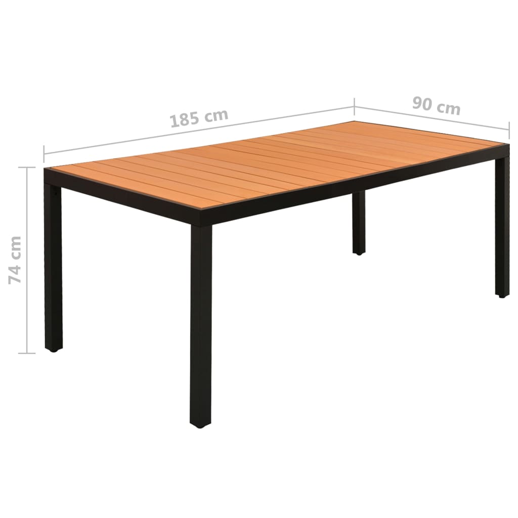 9-delige Tuinset aluminium