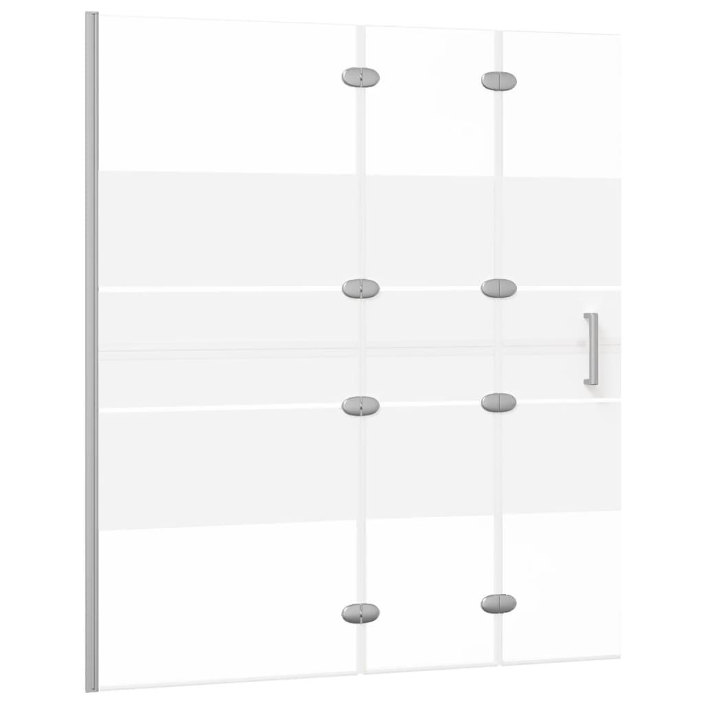 Douchewand inklapbaar 100x140 cm ESG wit