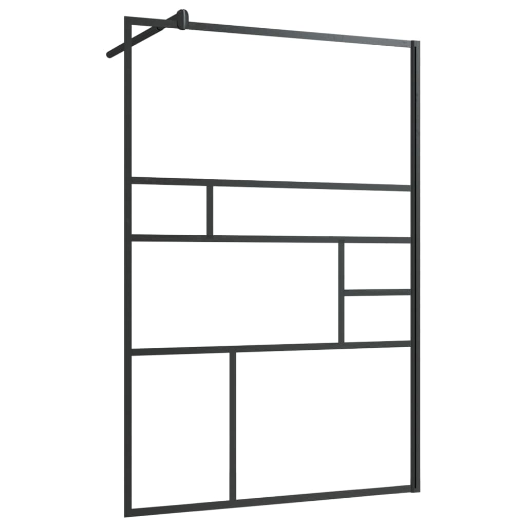 Inloopdouchewand 100x195 cm ESG-glas transparant en