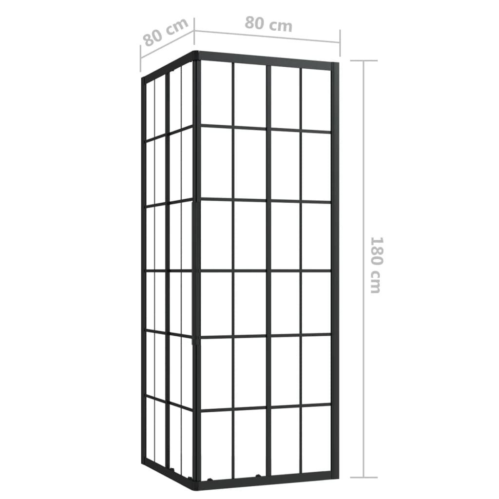 Douchecabine 80x70x180 cm ESG