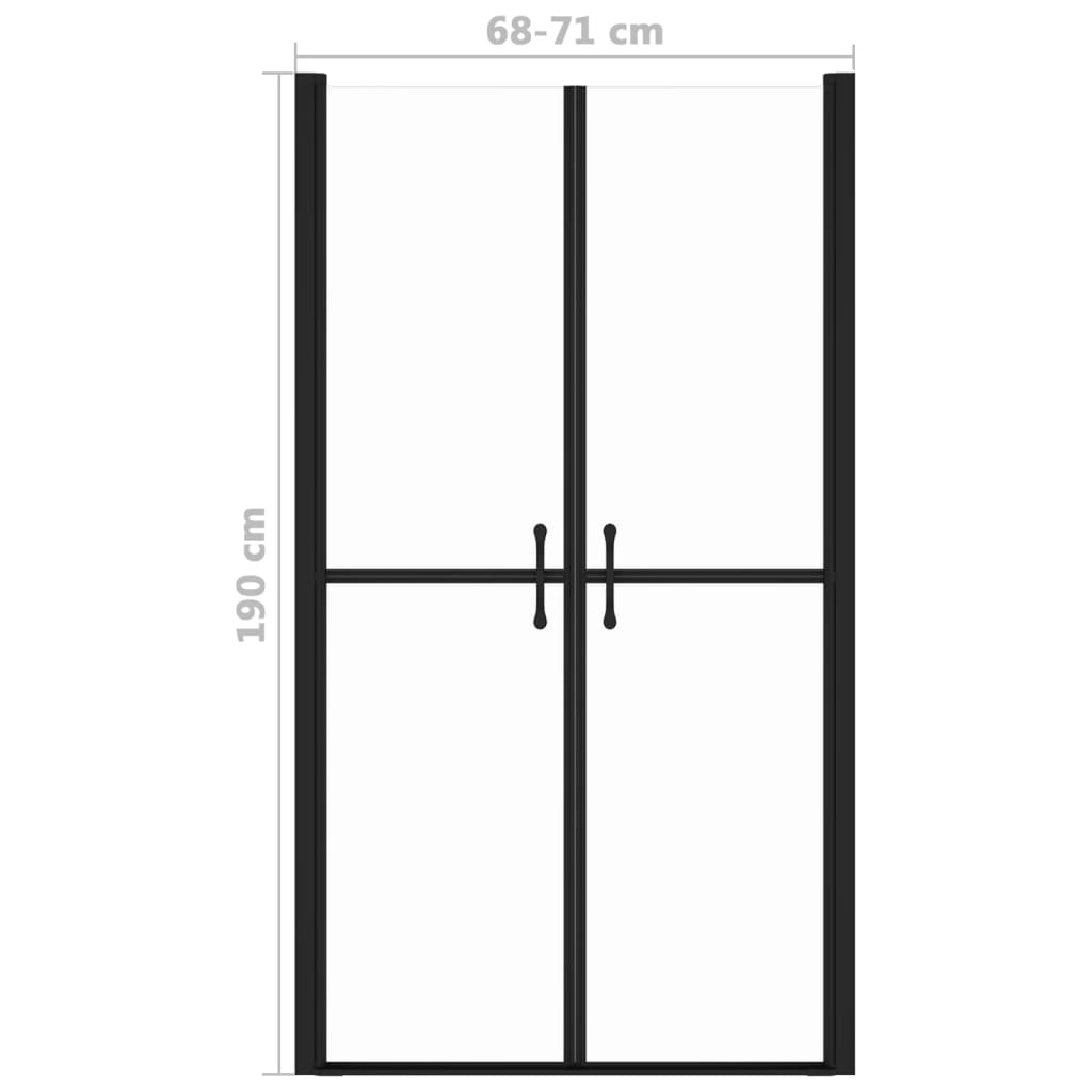 Douchedeur 86x190 cm ESG halfmat