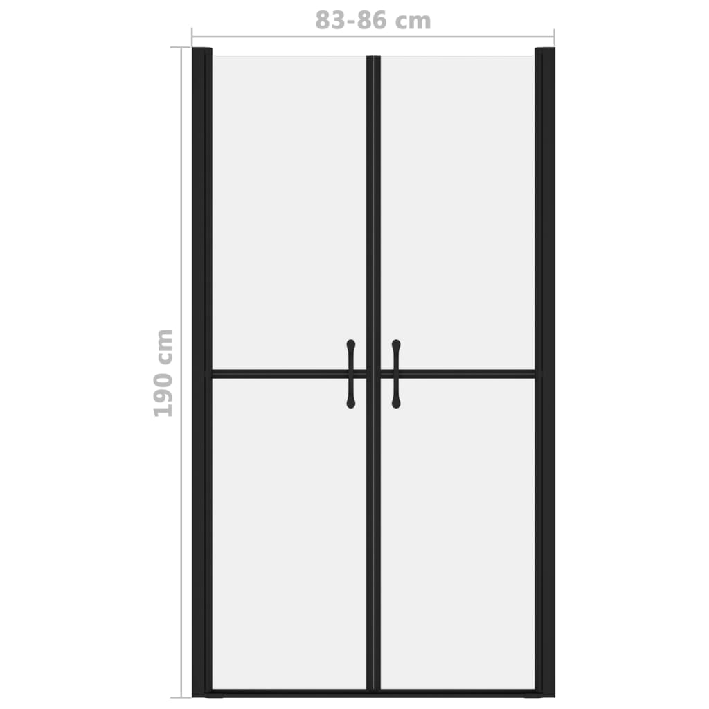 Douchedeur 86x190 cm ESG halfmat