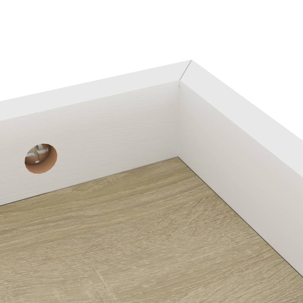 Wandschappen 2 st Loggia 80x15x4 cm MDF