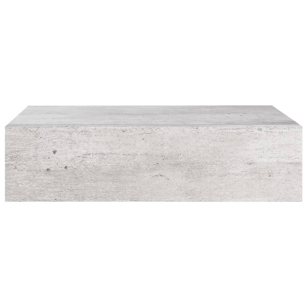 Wandschappen 2 st met lade 60x23,5x10 cm MDF