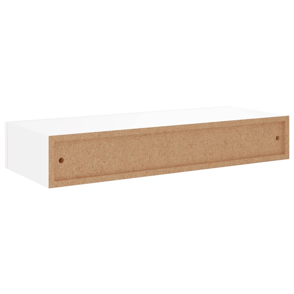 Wandschappen 2 st met lade 60x23,5x10 cm MDF