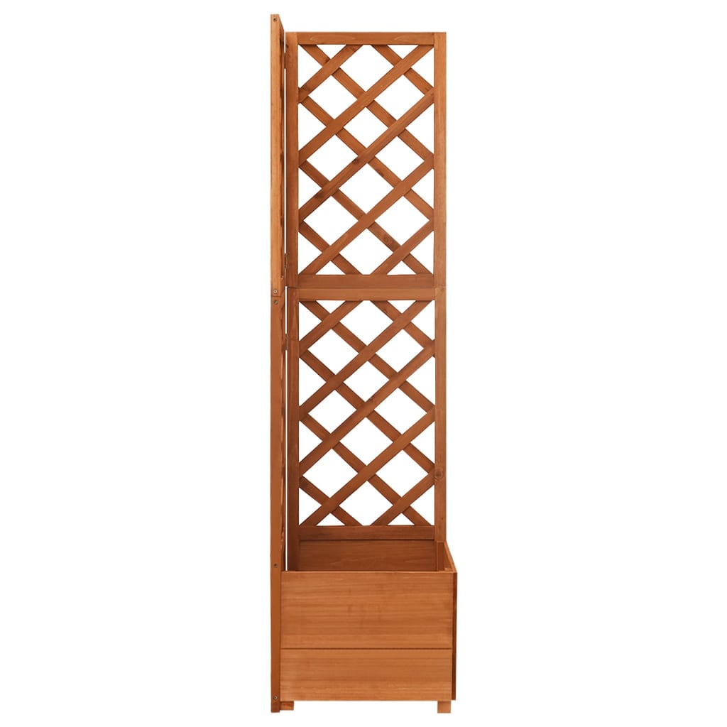 Latwerkplantenbak hoekmodel 40x40x150 cm vurenhout