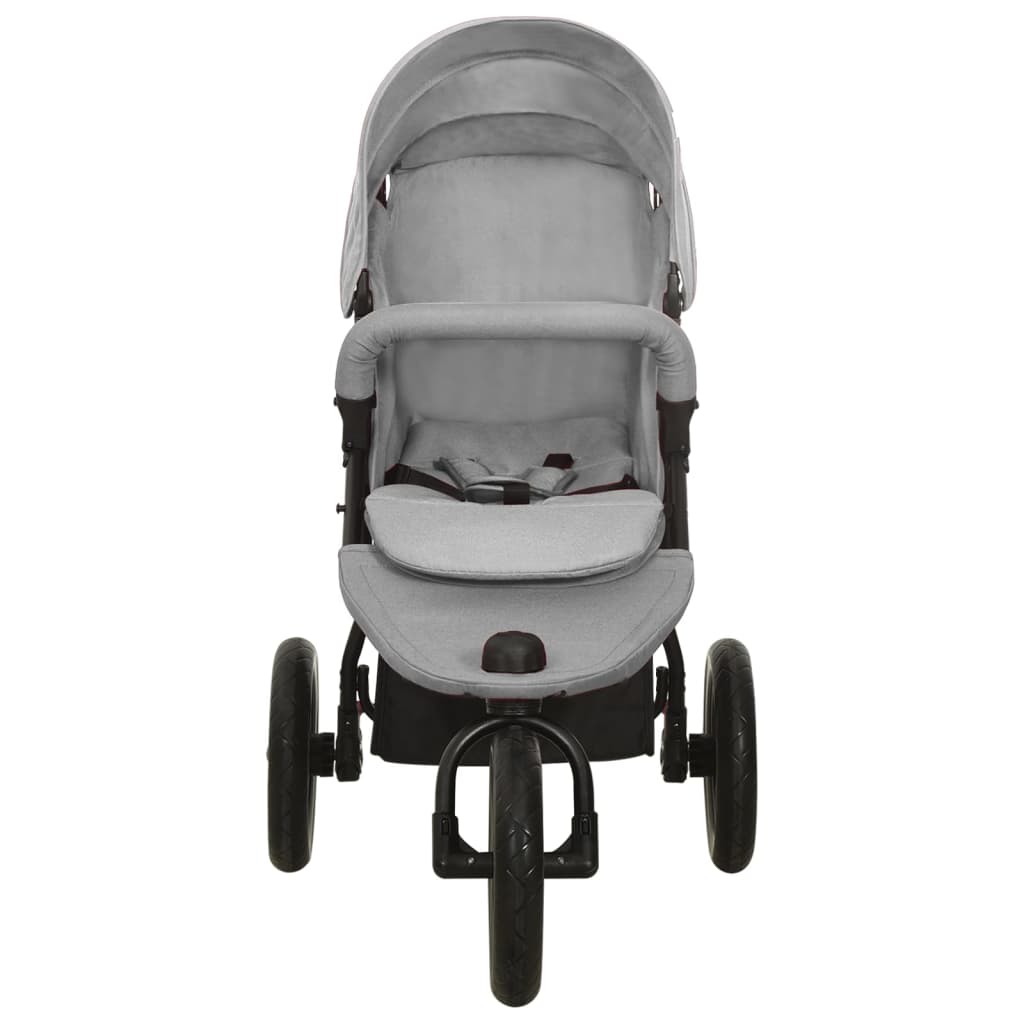 Kinderwagen staal antracietkleurig