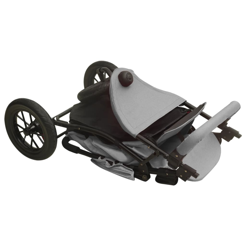 Kinderwagen staal antracietkleurig