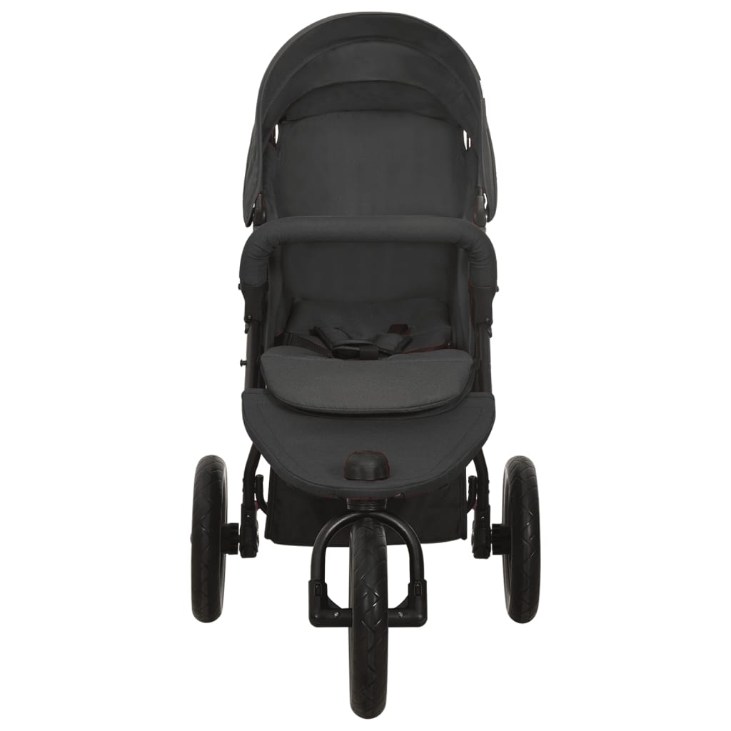 Kinderwagen staal antracietkleurig