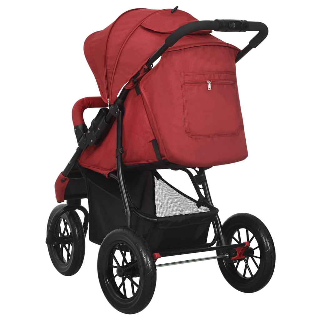 Kinderwagen staal antracietkleurig