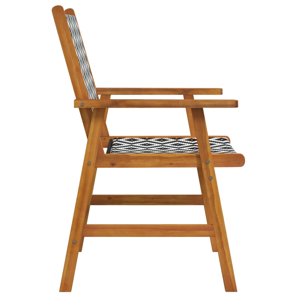 Tuinstoelen 2 st massief acaciahout