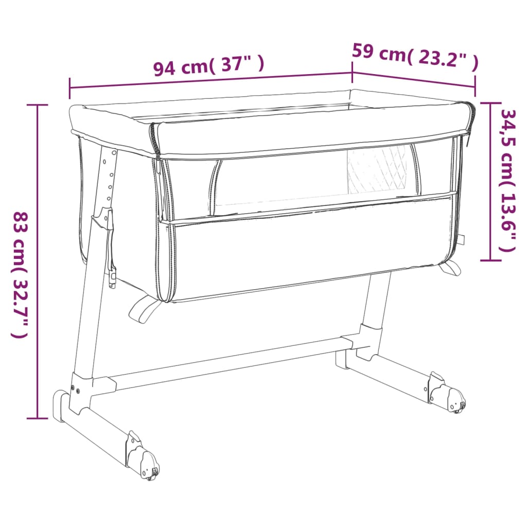 Babybox met matras linnen