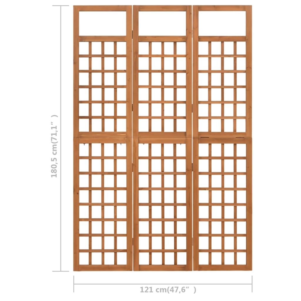 Kamerscherm/trellis met 4 panelen161x180 cm vurenhout