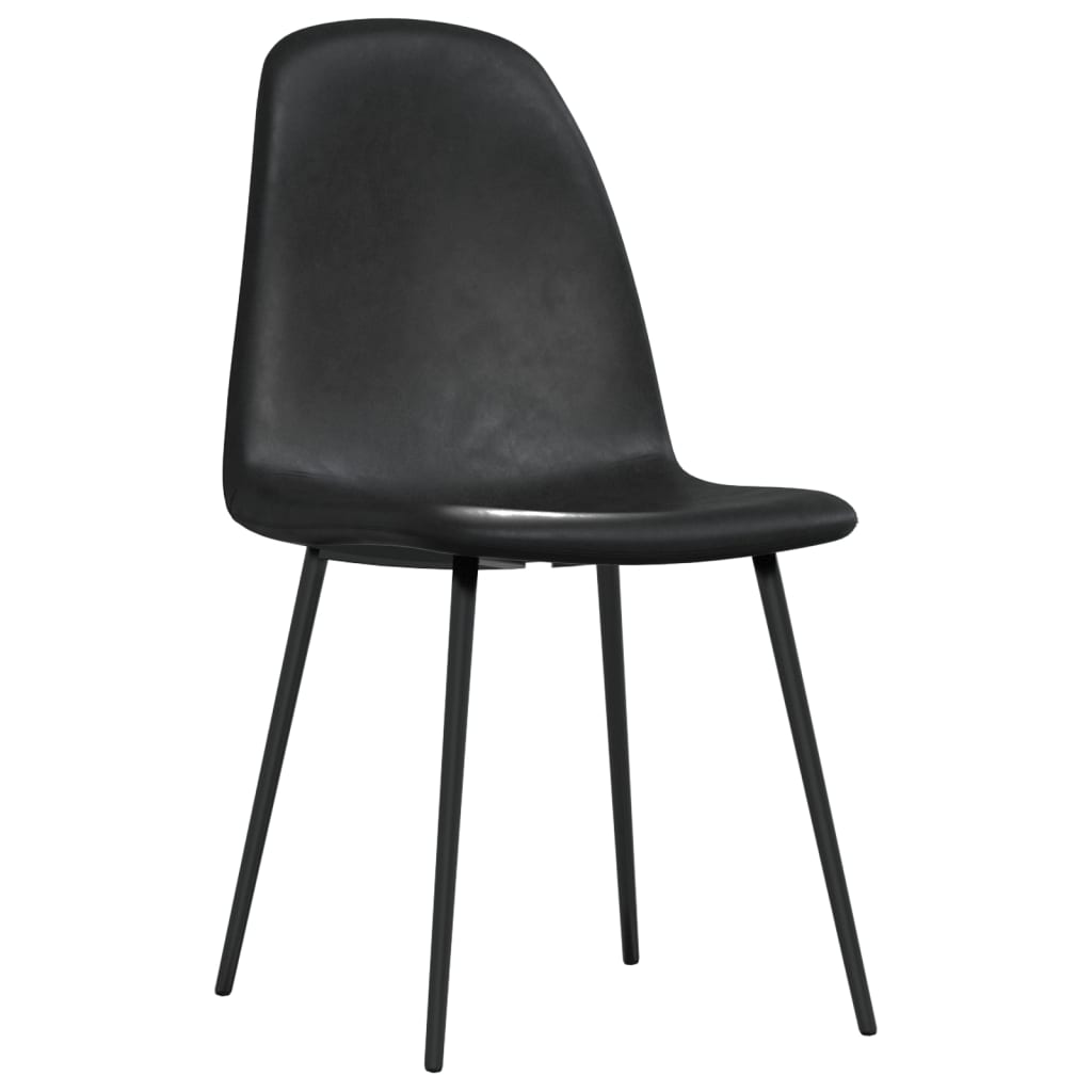 Eetkamerstoelen 2 st 45x53,5x83 cm kunstleer