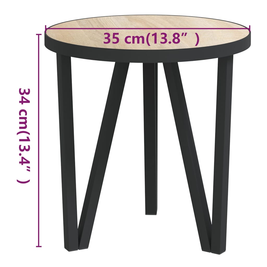 Salontafel Ø35 cm MDF