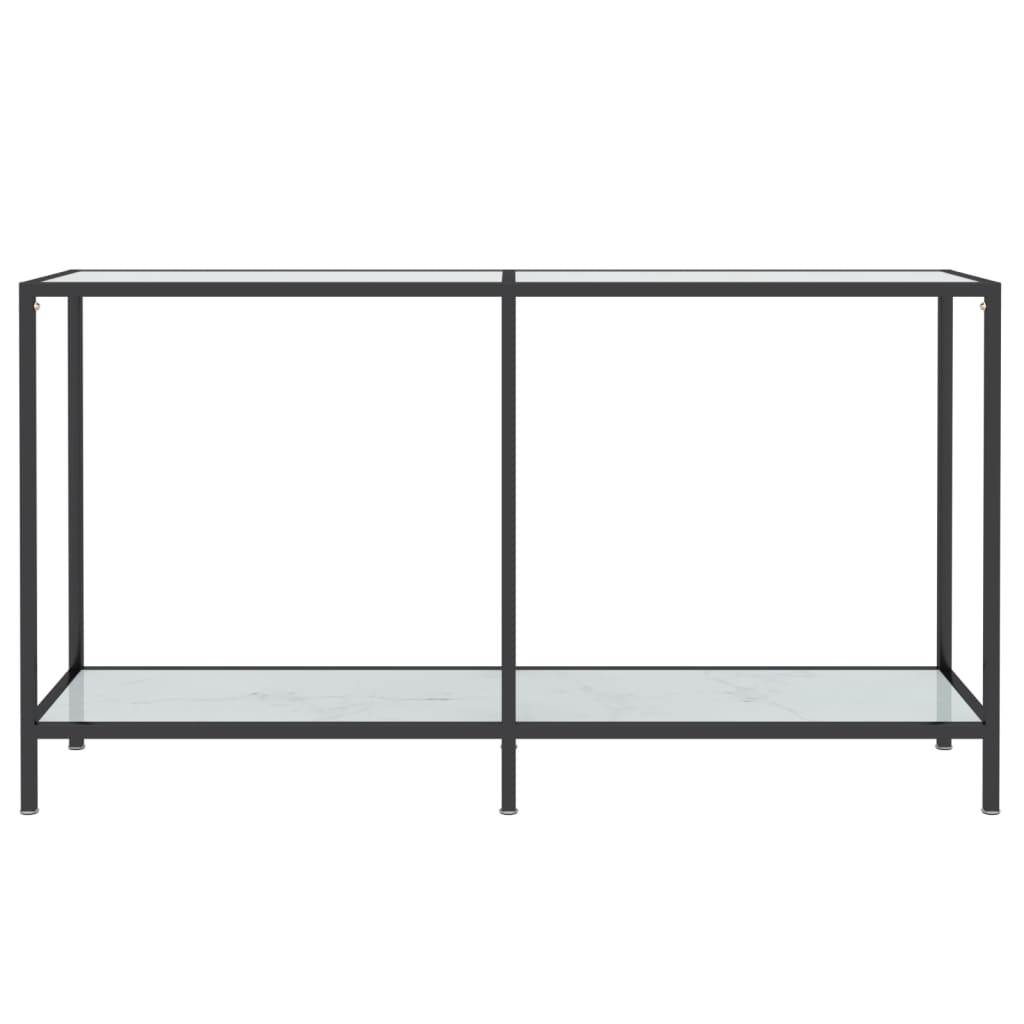 Wandtafel 200x35x75,5 cm gehard glas zwart