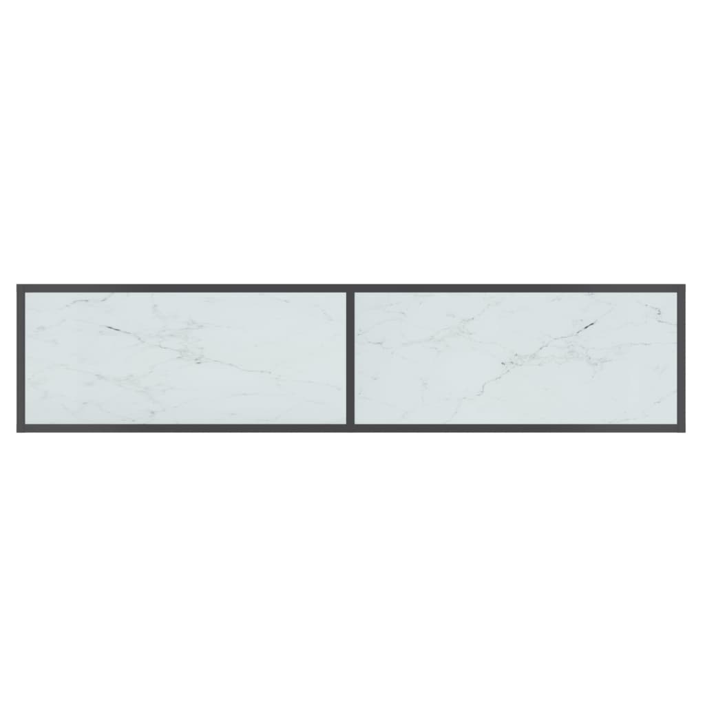 Wandtafel 160x35x75,5 cm gehard glas