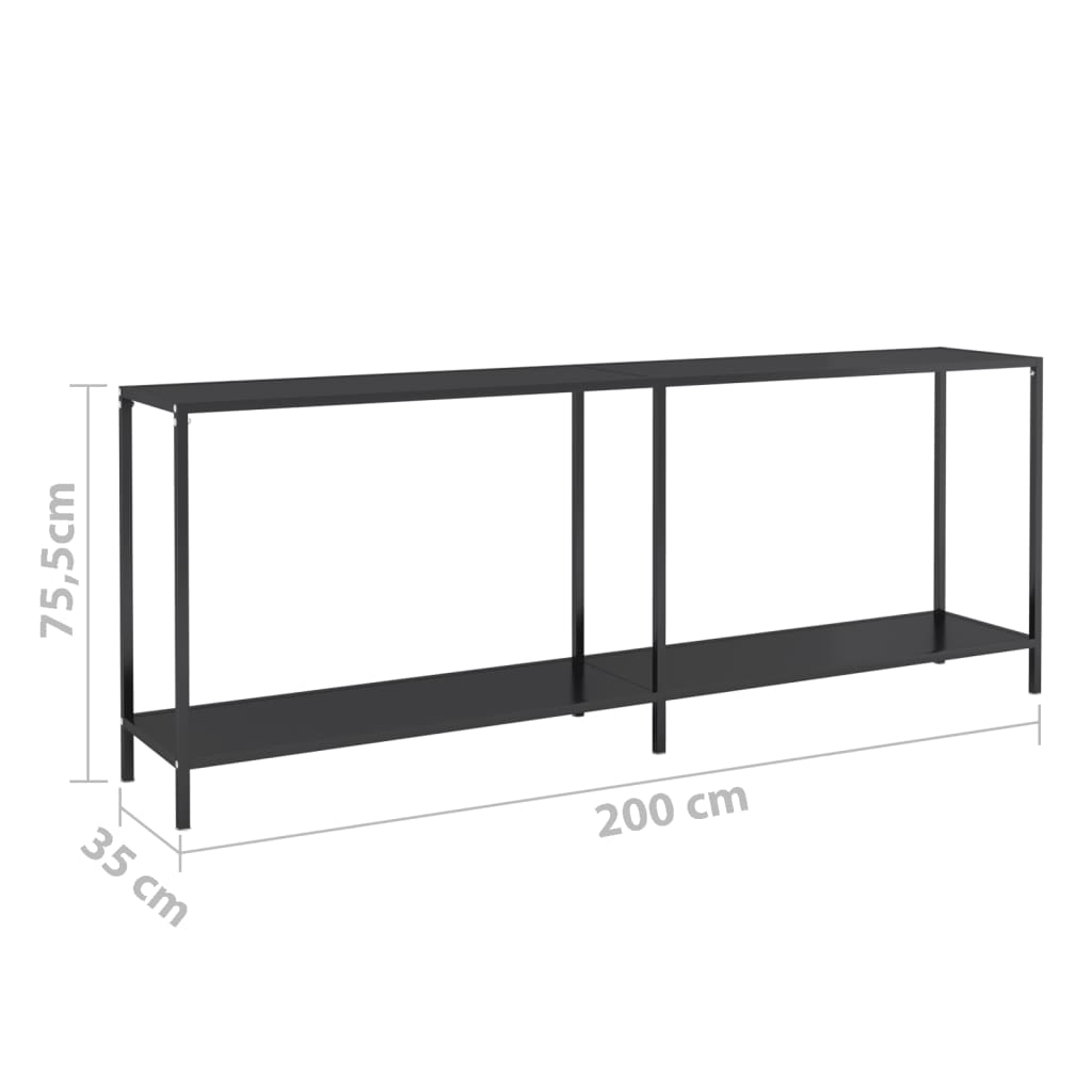 Wandtafel 160x35x75,5 cm gehard glas