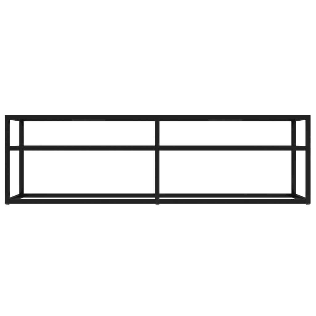 Tv-meubel 160x40x40,5 gehard glas zwart