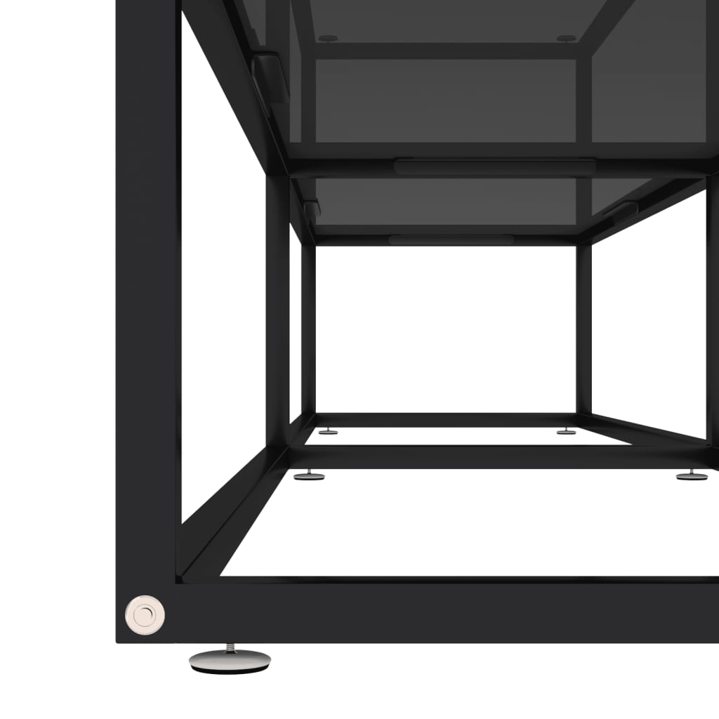 Tv-meubel 160x40x40,5 gehard glas zwart