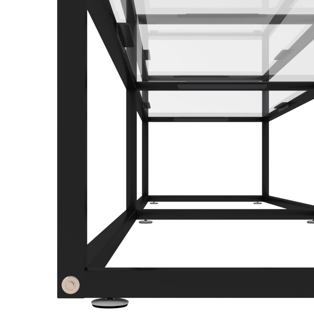 Tv-meubel 160x40x40,5 gehard glas zwart