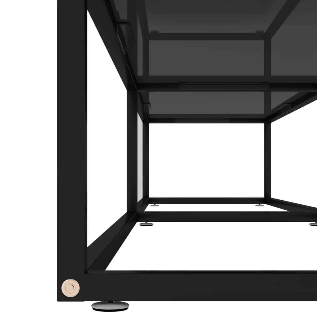 Tv-meubel 160x40x40,5 gehard glas zwart