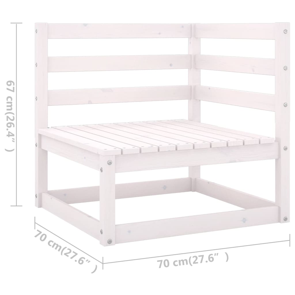 8-delige Loungeset massief grenenhout