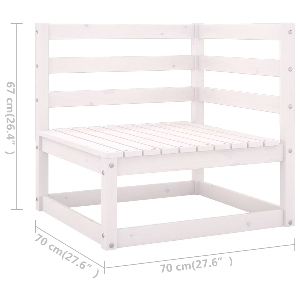 8-delige Loungeset massief grenenhout