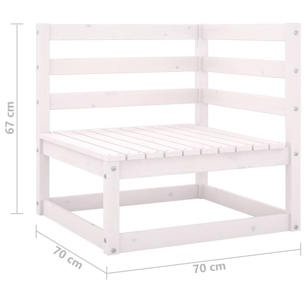 3-delige Loungeset massief grenenhout