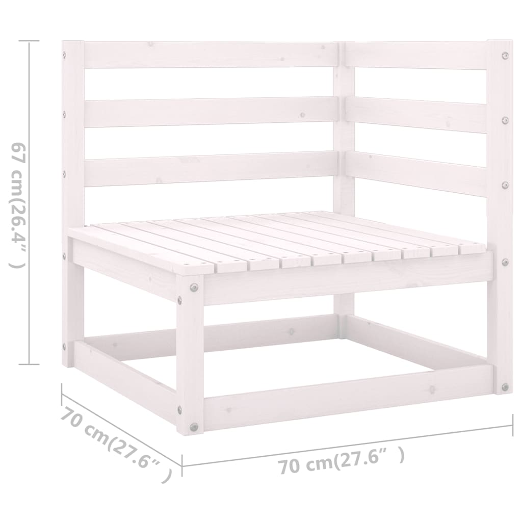 5-delige Loungeset massief grenenhout