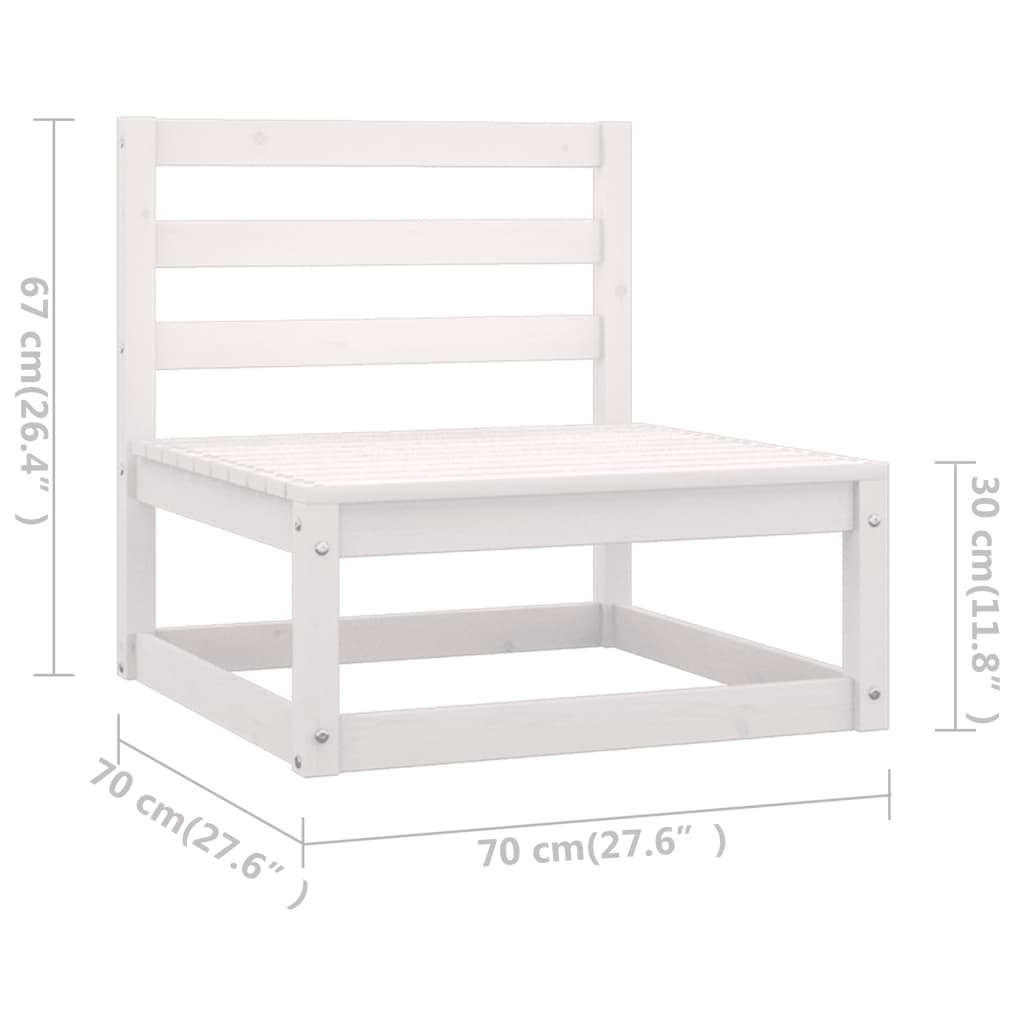 5-delige Loungeset massief grenenhout