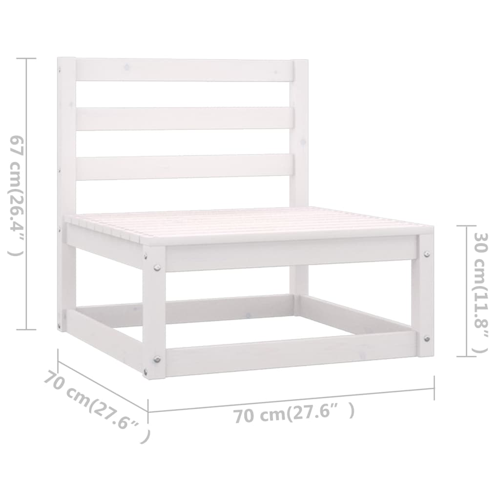 6-delige Loungeset massief grenenhout