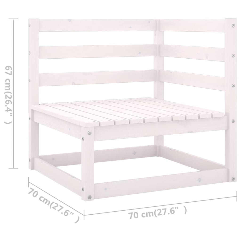 12-delige Loungeset met kussens massief grenenhout