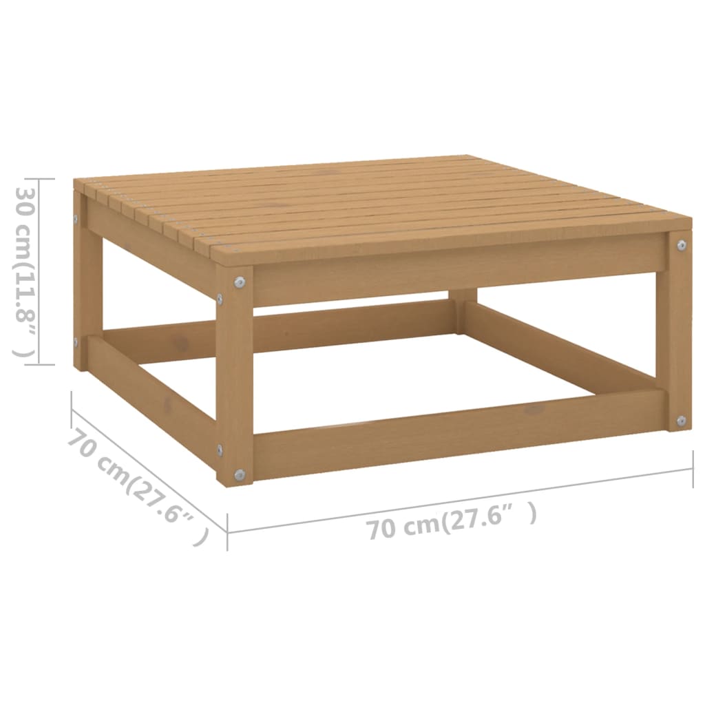 12-delige Loungeset met kussens massief grenenhout