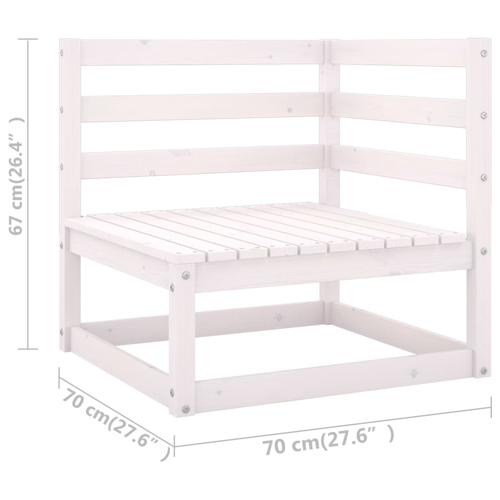 8-delige Loungeset massief grenenhout