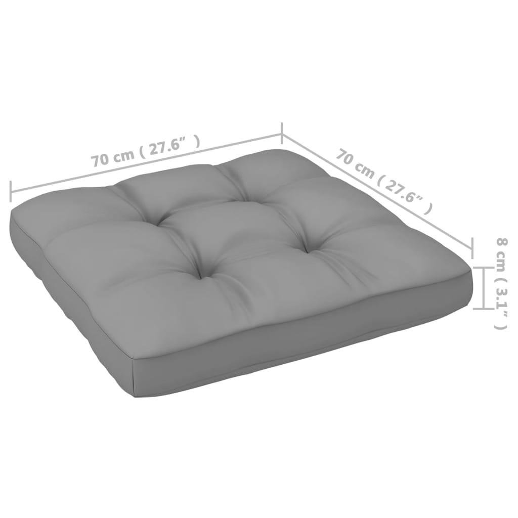 Tuinbank 4-zits met kussens massief grenenhout