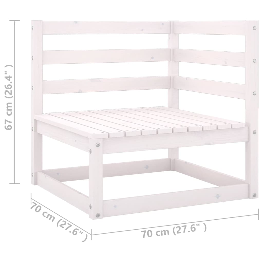 6-delige Loungeset massief grenenhout