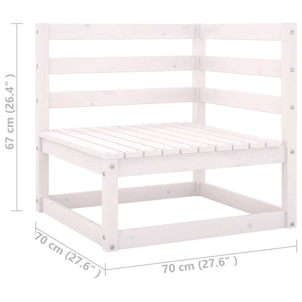 13-delige Loungeset massief grenenhout