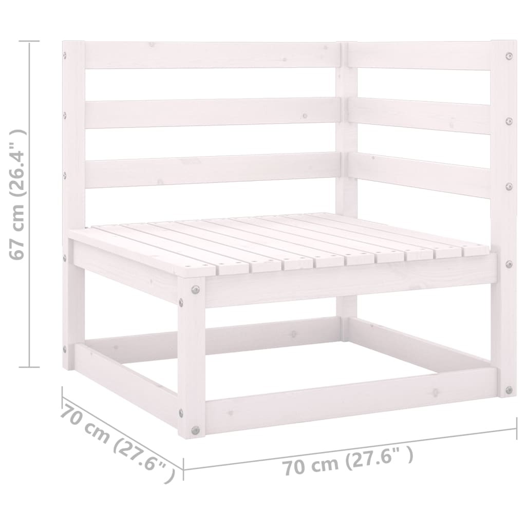 10-delige Loungeset massief grenenhout