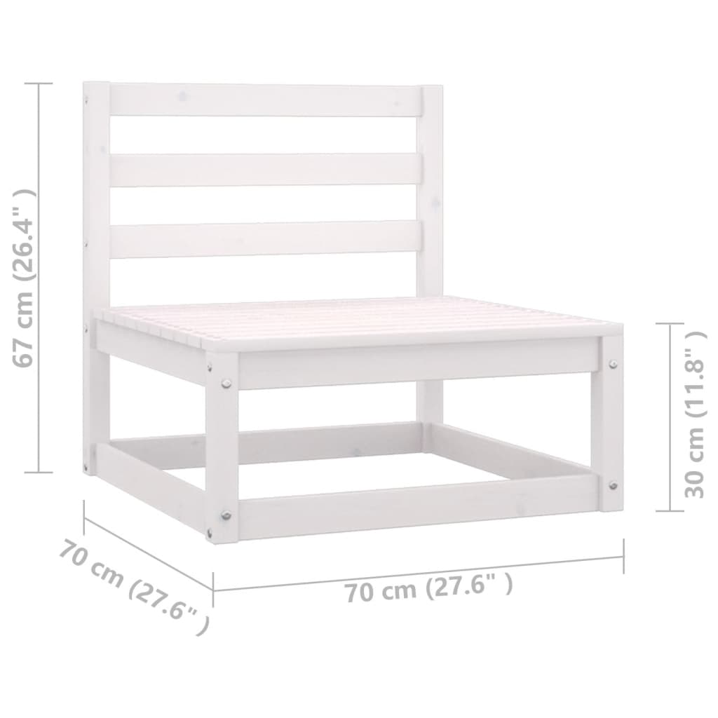 11-delige Loungeset massief grenenhout