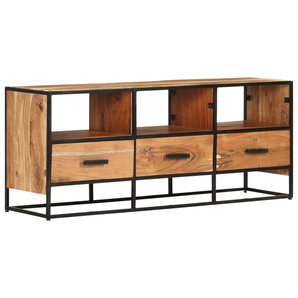 Tv-meubel 110x30x45 cm massief acaciahout