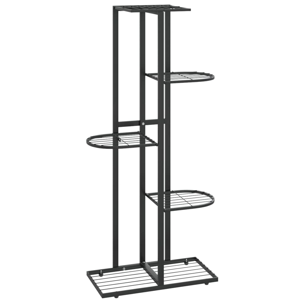 Bloemenstandaard met 4 lagen 43x22x76 cm metaal