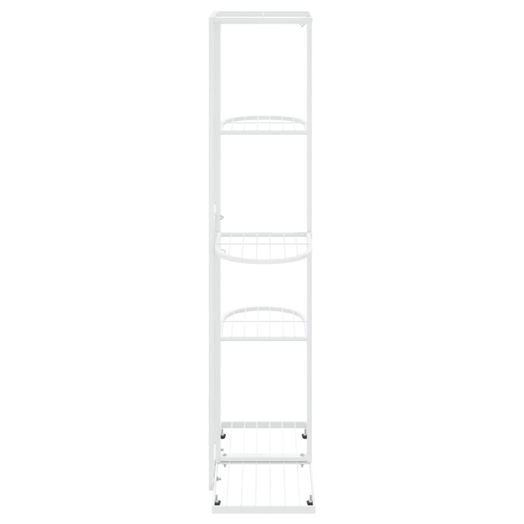 Bloemenstandaard met 4 lagen 43x22x76 cm metaal